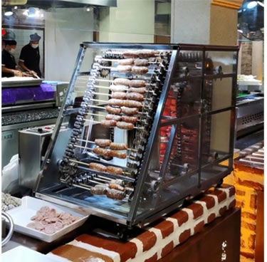 Fully automatic barbecue machine